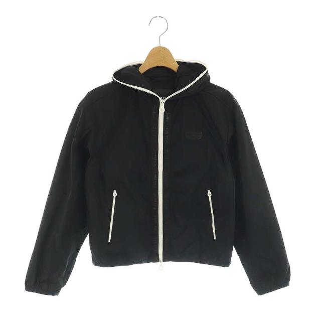 【中古】デュベティカ MIELLA ナイロン ブルゾン ジャケット ジップアップ 40 黒 白 /MI ■OS レディースの通販は