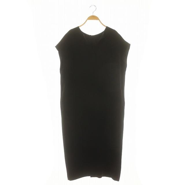 【中古】アンクレイヴ uncrave 22SS スキッパー ワンピース ロング フレンチスリーブ 2 黒 /NR ■OS レディースの通販は 5,330円