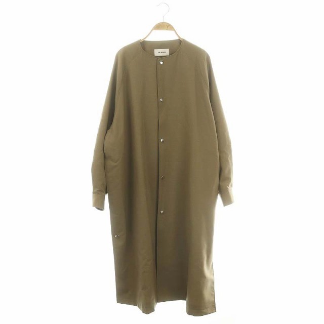 【中古】未使用品 ザ リラクス タグ付き 24SS HIGH TWIST WOOL COLLARLESS RAGLAN COAT ノーカラーコート ウールの通販は