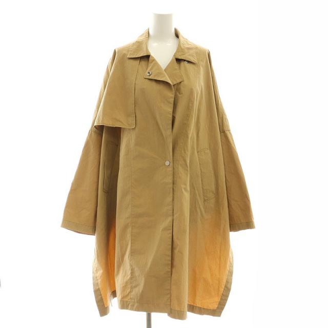 【中古】プラージュ Plage 22SS テントコート オーバーサイズ ロング 34 ベージュ /HK ■OS レディースの通販は