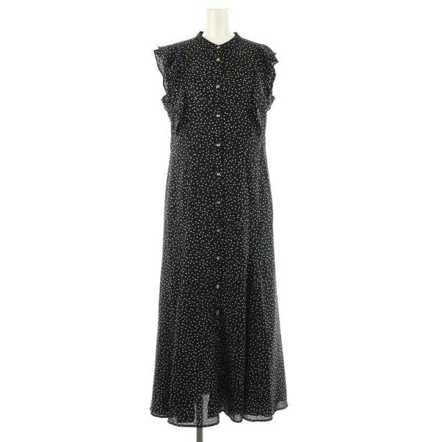 【中古】ラブティックボンボン 23SS スクエアドットプリントマーメイドワンピース ロング ノースリーブ ペチコート付の通販は 5,100円