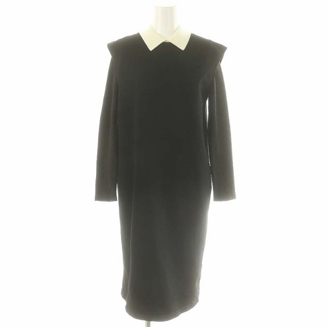 【中古】クミキョク 組曲 24AW ジャンスカツインセット セットアップ ニット セーター 長袖 リブ ワンピース S2の通販は