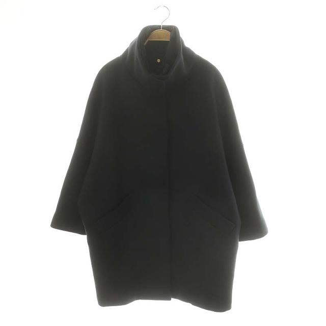 【中古】ヘルノ HERNO 2WAY ウールコンビコート アウター L 紺 ネイビー /KO ■OS レディースの通販は
