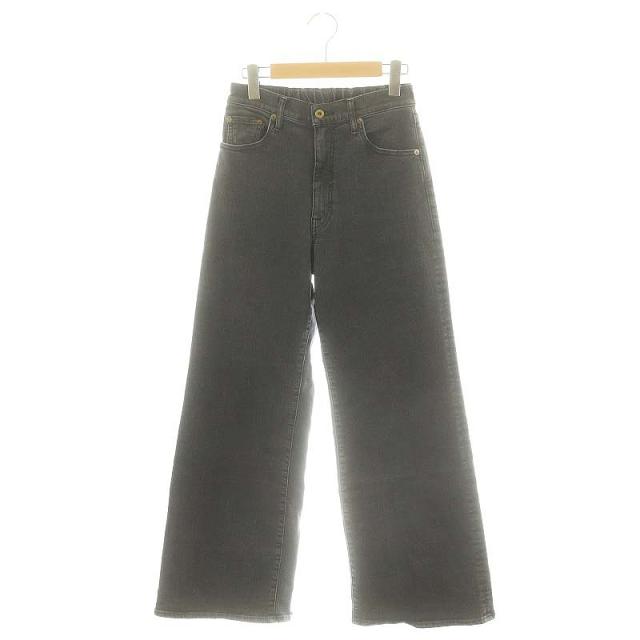 【中古】グッドグリーフダメージヘムイレッグデニム ジーンズ ワイド ジップフライ コットン S グレー /YQ ■OSの通販は 8,249円