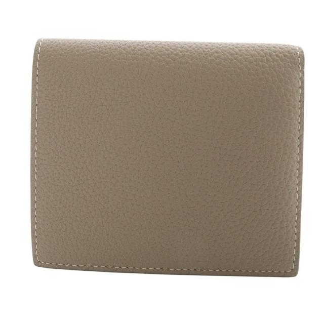 ボナベンチュラ グレージュ × ベイビーピンク 二つ折財布 正規品