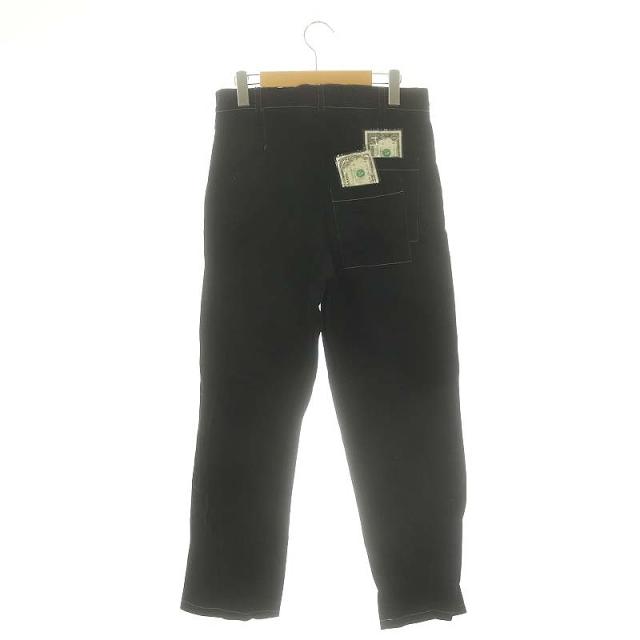 【中古】スリーパラディ 3.paradis バックポケットデザインパンツ ストレート ストレッチ 30 黒 ブラック /HK ■OSの通販は 【中古】スリーパラディ 3.paradis バックポケットデザインパンツ ストレート ストレッチ 30 黒 ブラック /HK ■OSの通販は