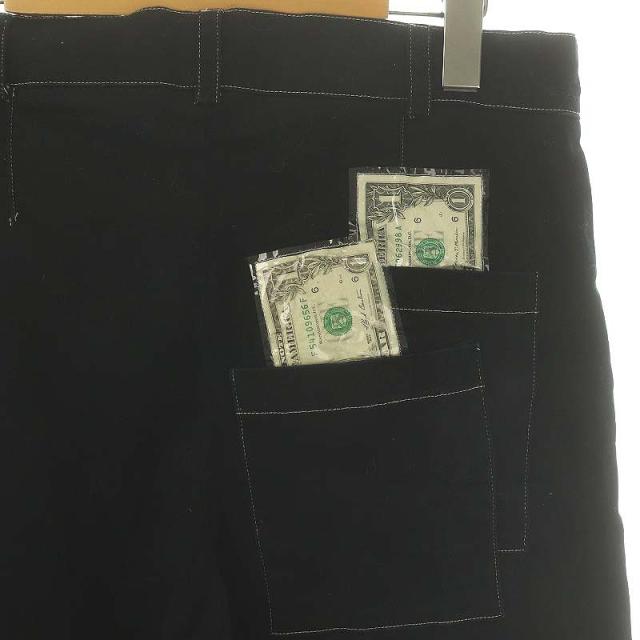 【中古】スリーパラディ 3.paradis バックポケットデザインパンツ ストレート ストレッチ 30 黒 ブラック /HK ■OSの通販は 【中古】スリーパラディ 3.paradis バックポケットデザインパンツ ストレート ストレッチ 30 黒 ブラック /HK ■OSの通販は