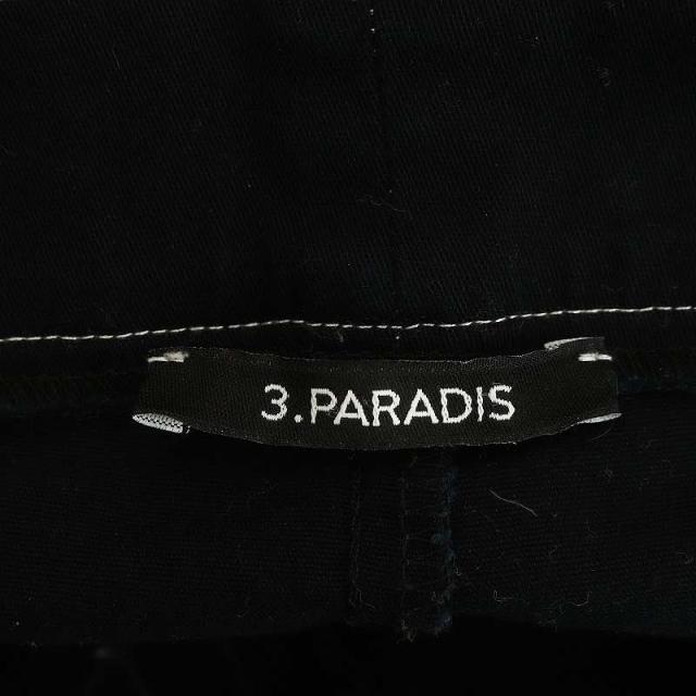 【中古】スリーパラディ 3.paradis バックポケットデザインパンツ ストレート ストレッチ 30 黒 ブラック /HK ■OSの通販は 【中古】スリーパラディ 3.paradis バックポケットデザインパンツ ストレート ストレッチ 30 黒 ブラック /HK ■OSの通販は