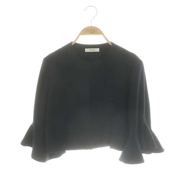 YOKOCHAN ヨーコチャン ノースリーブフロントディテールロングブラウス  