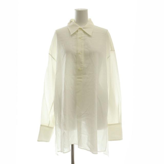 【中古】カオス CHAOS プルオーバ—ロング長袖シャツ ブラウス 長袖 プルオーバー コットン F 白 ホワイト /YQ ■OSの通販は 6,500円