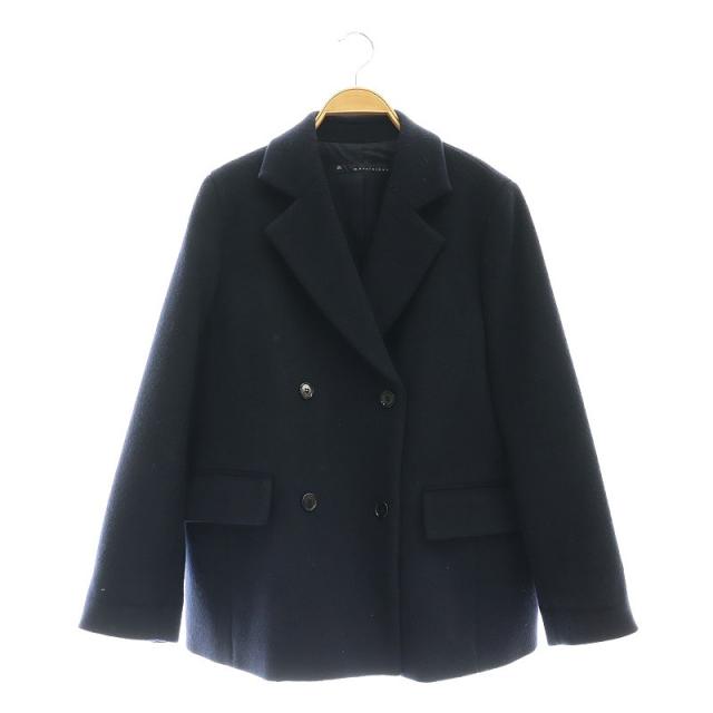 【中古】マルティニーク martinique 23AW チェスターコート アウター ダブル 紺 ネイビー /HK ■OS レディース