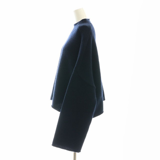 【中古】アパルトモン ドゥーズィエムクラス ショートニット Short Knit セーター 長袖 プルオーバー ウール F 紺の通販は