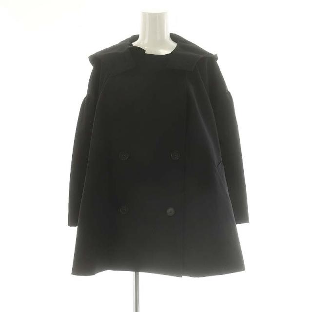 【中古】未使用品 リテン 24SS キュービックトレンチジャケット ダブル フード 総裏地 F 黒 ブラックの通販は 14,664円