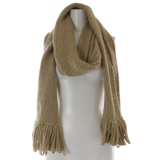 【中古】ミナペルホネン mina perhonen Wheat ハンドニット マフラー ニット 茶色 ブラウン aba7145s /SR1 レディース 中古】ミナペルホネン mina perhonen Wheat ハンドニット マフラー