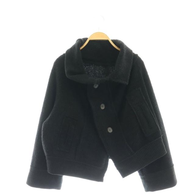 【中古】ワイズ ヨウジヤマモト WOOL BREND PILE 3 BUTTON COAT コート アウター ショート スタンドカラー