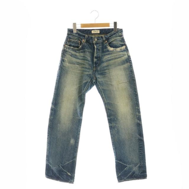 【中古】Ron Herman DENIM ストレートデニムパンツ ジーンズ ジーパン ウォッシュ加工 ダメージ加工 29 S の通販は 8,800円