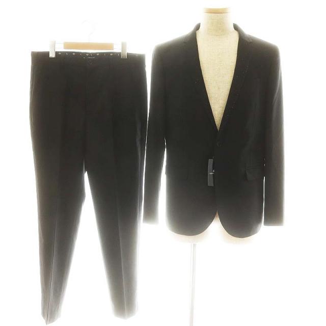 【中古】未使用品 ラブレス ジャケット×パンツ セットアップ ブレザー シングル スラックス ジップフライ 黒の通販は
