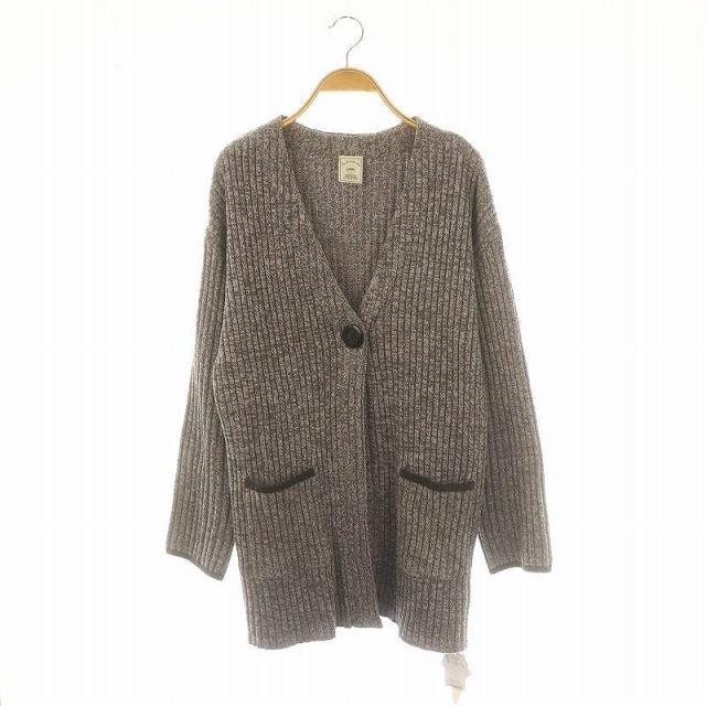 【中古】ジェラートピケ 24AW エアモコ×スムーズィーラインカーディガン ニット 長袖 Vネック F グレー レディースの通販は 5,200円