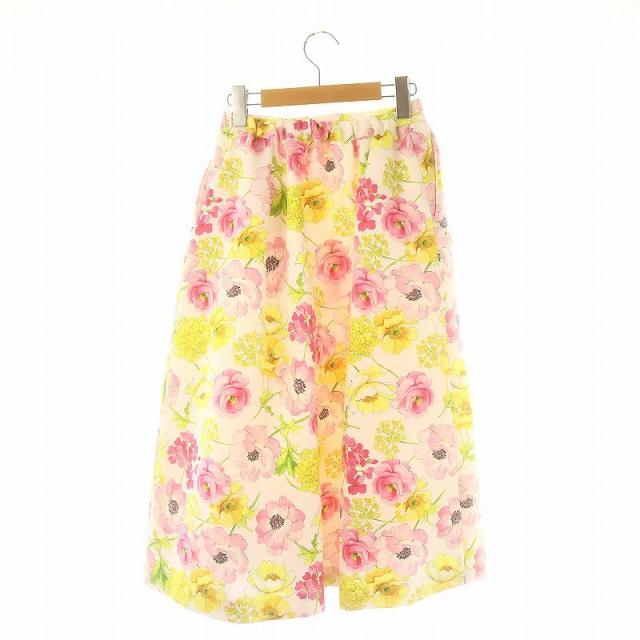 中古】ザハニー オリジナルプリントフレアスカート ロング丈 マキシ丈