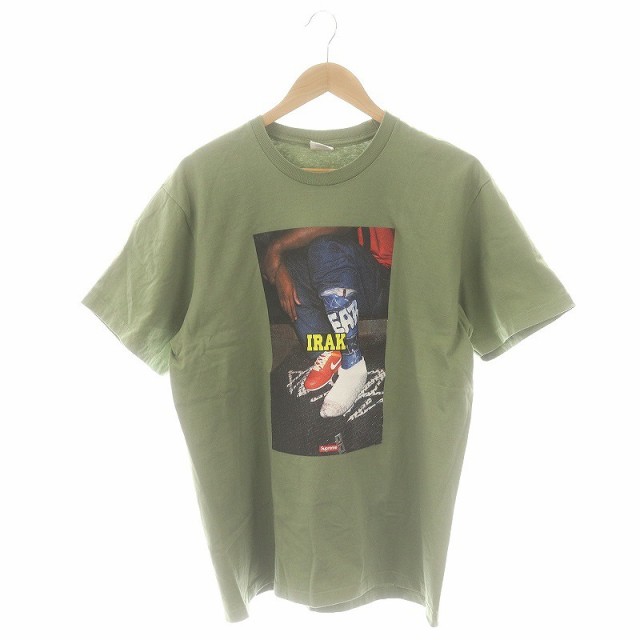【中古】シュプリーム SUPREME 22AW IRAK Cast TeeTシャツ カットソー 半袖 M カーキ /MF ■OS ■AD メンズの通販は 7,200円