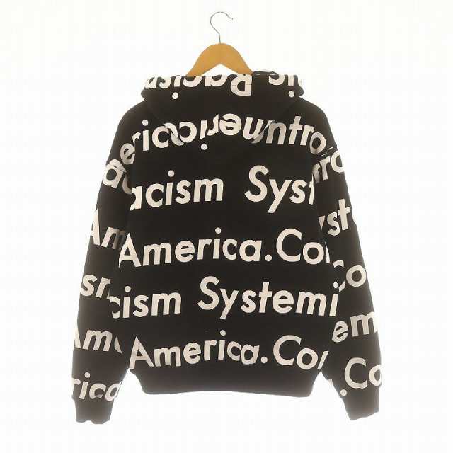 【中古】デニムティアーズ Systemic Racism Controls America Zip Up Hoodie パーカー フーディー ジップアップ Lの通販は
