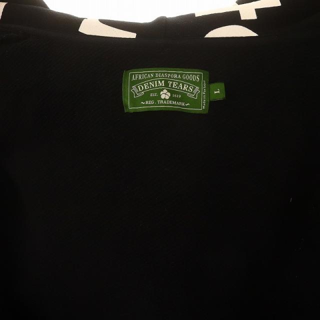 【中古】デニムティアーズ Systemic Racism Controls America Zip Up Hoodie パーカー フーディー ジップアップ Lの通販は