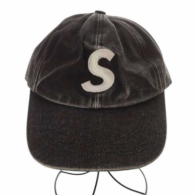 【中古】シュプリーム SUPREME 24AW pigment s logo 6 panelパネルキャップ 帽子 野球帽 黒 ブラックの通販は