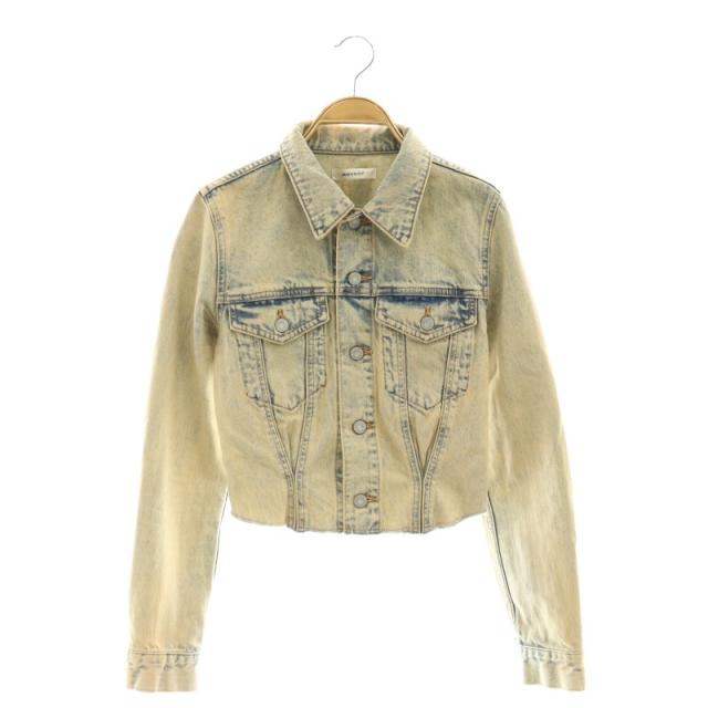 【中古】マウジー REMAKE COMPACT SHIRT ジャケット ジージャン デニム ケミカル加工 カットオフ ライトブルー の通販は 4,732円