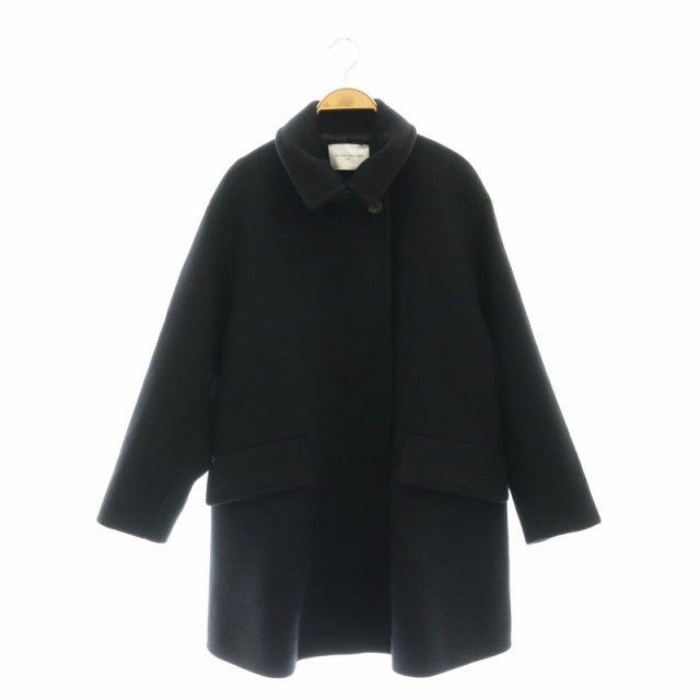 【中古】ユナイテッドアローズ UNITED ARROWS 24AW スタンドカラー ミドルコート アウター 36 黒 ブラック /HK ■OSの通販は