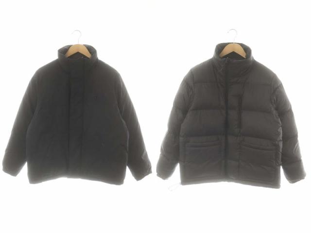 【中古】タイオン エスアイ RIVERSIBLE DOWN BLOUSON ダウンブルゾン ジャケット アウター 1 黒 ブラック ■OS メンズ