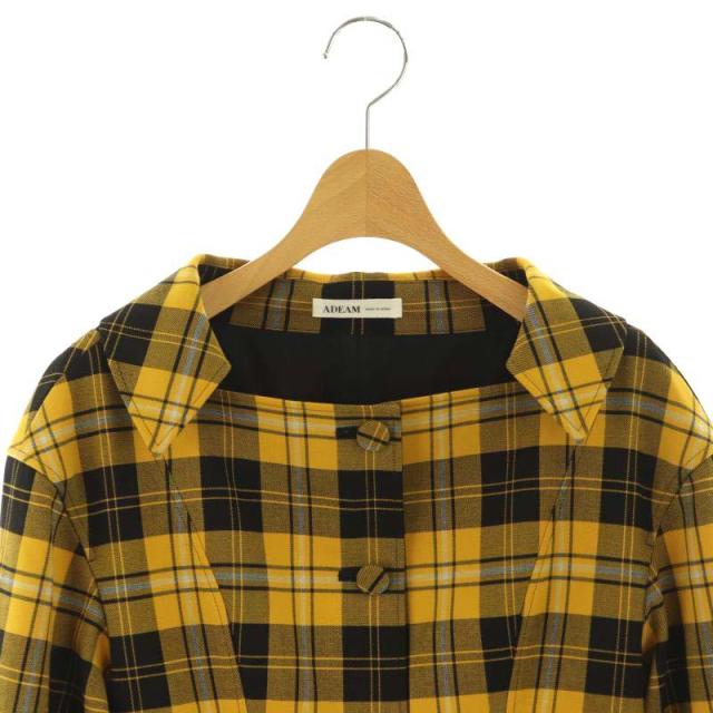 中古】アディアム ADEAM 23年 チェック フィットアンドフレア