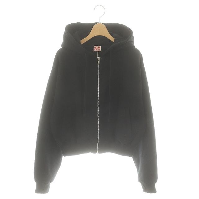 【中古】未使用品 シールームリン HeavySweatZipフーディー スウェット 長袖 ジップアップ F 黒 ブラックの通販は 8,034円