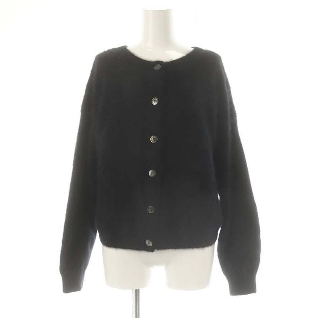 【中古】ラウンジドレス 23AW FURカシミヤ2WAYニット セーター 長袖 カーディガン F 黒 ブラック /MI ■OS レディースの通販は