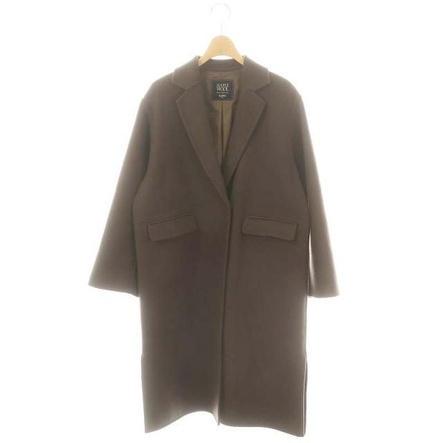 【中古】スローブ イエナ 24AW souple wool ダブルフェイスチェスターコート アウター ロング 背抜き 36