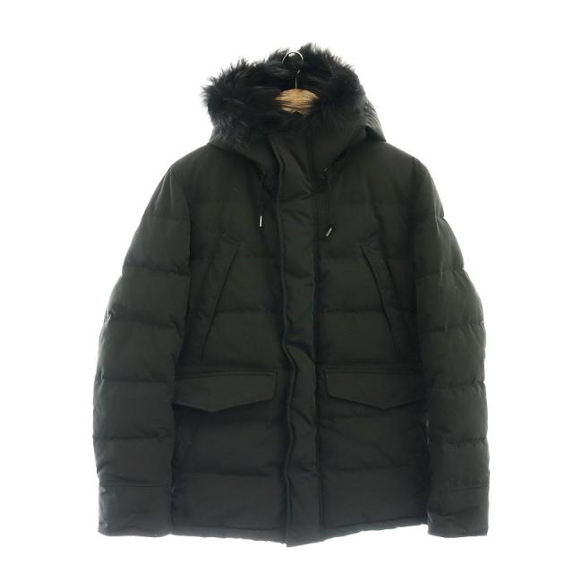 【中古】未使用品 ダヴルジェイケイ wjk B-9 DOWN COAT ダウンコート アウター フード付き フルジップ M 黒の通販は