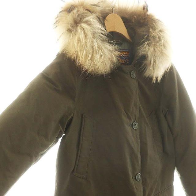 【中古】ウールリッチ ARCTIC PARKA ダウンコート アウター ロング XS カーキ CQ-00851 /DO ■OS レディース 中古】ウールリッチ ARCTIC PARKA ダウンコート アウター ロング XS