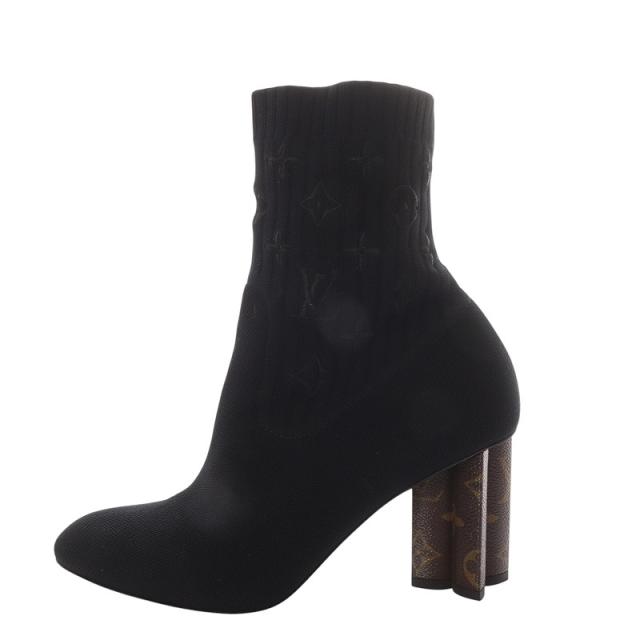 Louisvuitton モノグラムニットブーツ