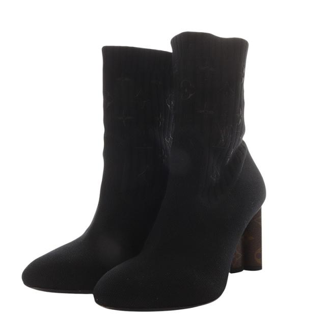 中古】ルイヴィトン LOUIS VUITTON シルエット アンクルブーツ