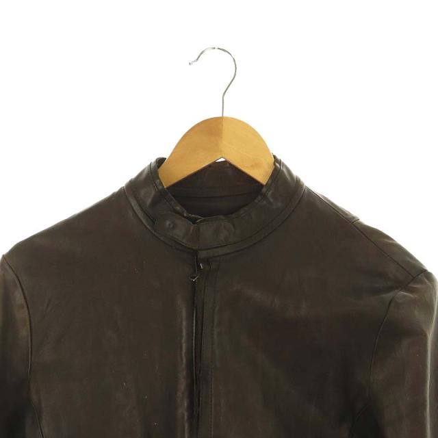 【中古】イサムカタヤマバックラッシュ 1325-04 イタリアン製品染め ライダースジャケット S ダークブラウン メンズ 中古】イサムカタヤマバックラッシュ 1325-04 イタリアン製品染め