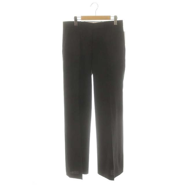 【中古】クイラ LAppartement取り扱い 23AW LOW-WAIST TROUSERS ワイドパンツ スラックス 40 ブラック レディース