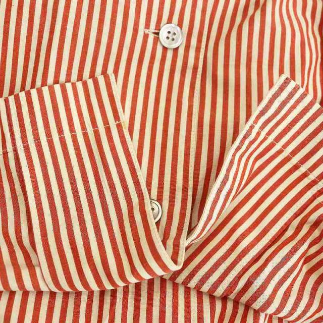 中古】イッセイミヤケ 80s 筆タグ ストライプ長袖シャツ チュニック M