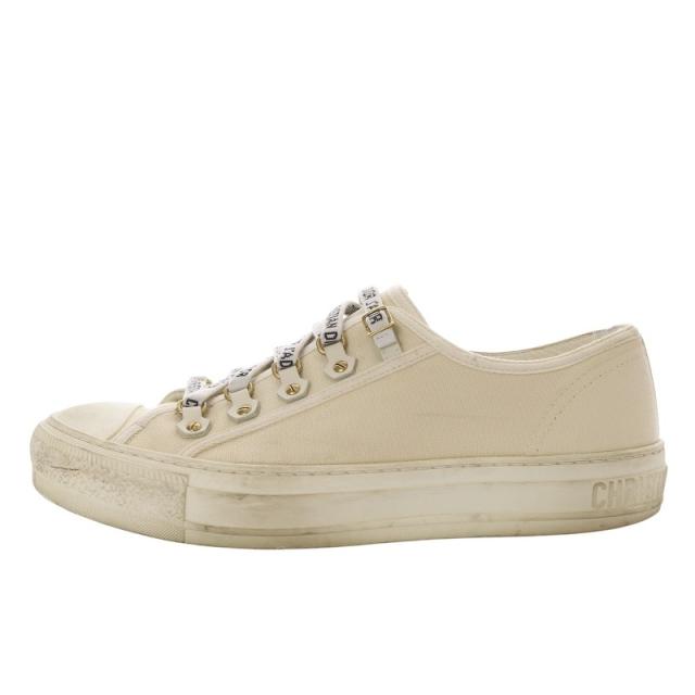 【中古】クリスチャンディオール Christian Dior ウォーキンディオール Walk n Dior スニーカー 40 ベージュ DC0218
