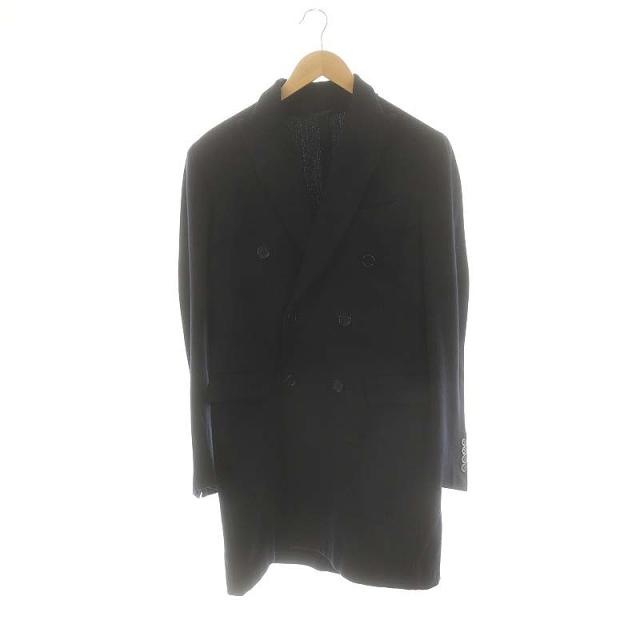 【中古】エリコフォルミコラ Errico Formicola ダブルコート テーラード ウール 46 濃紺 /MI ■OS ■AD メンズ