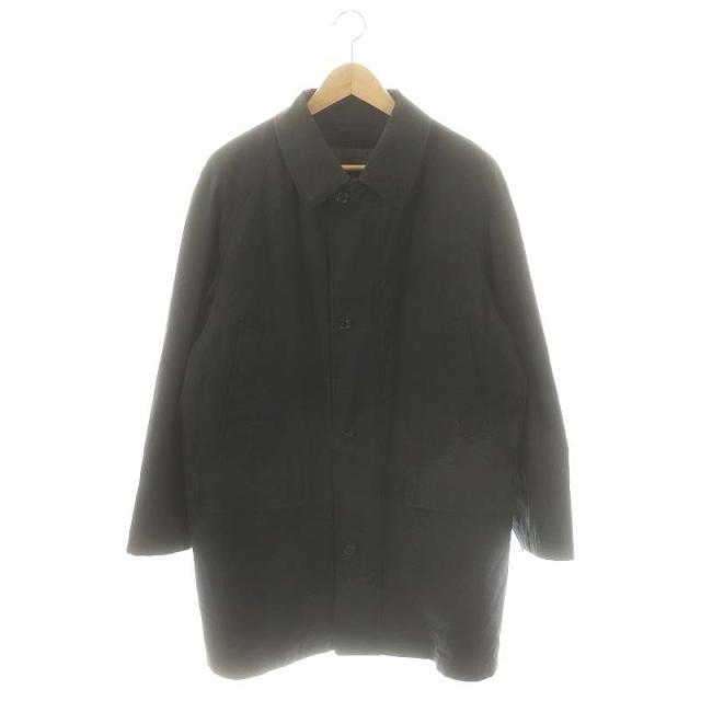 【中古】バーバリー ロンドン ダウンライナーノバチェックコート アウター ジップアップ M ブラック /DO ■OS