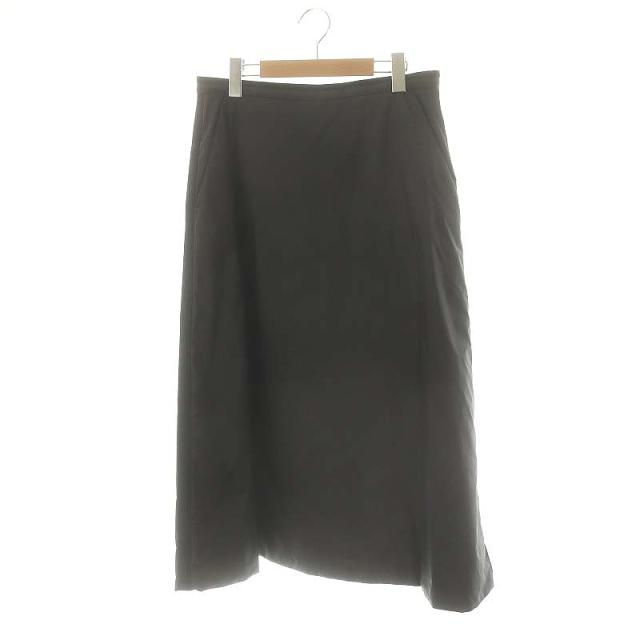 【中古】モンクレール MONCLER GONNA 中綿パディングロングスカート フレア 44 黒 /NR ■OS レディース