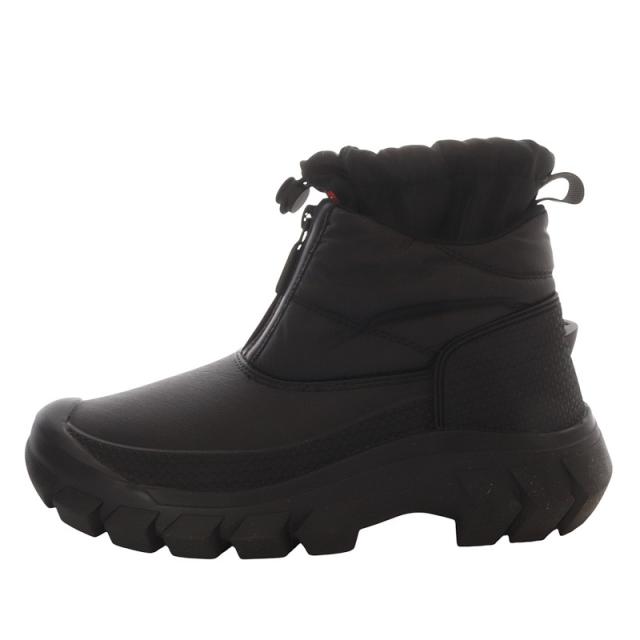 【中古】未使用品 ハンター HUNTER W INTREPID ANKLE ZIP SNOW BOOT スノーブーツ アンクル丈 ショート US7 ブラック
