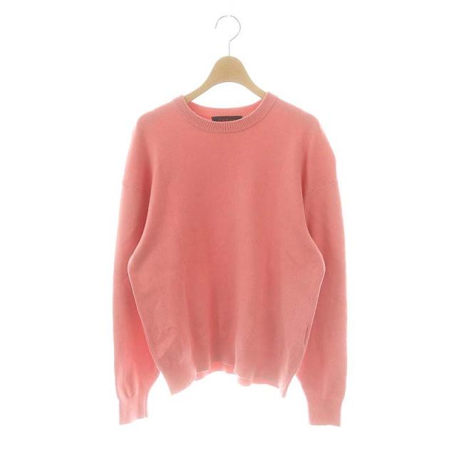 キャバン CABaN コットンカシミヤ クルーネックプルオーバー ニット セーター 長袖 S ピンク /HK ■OS ■SH レディース CABaN コットンカシミヤ クルーネックプルオーバー | CABaN