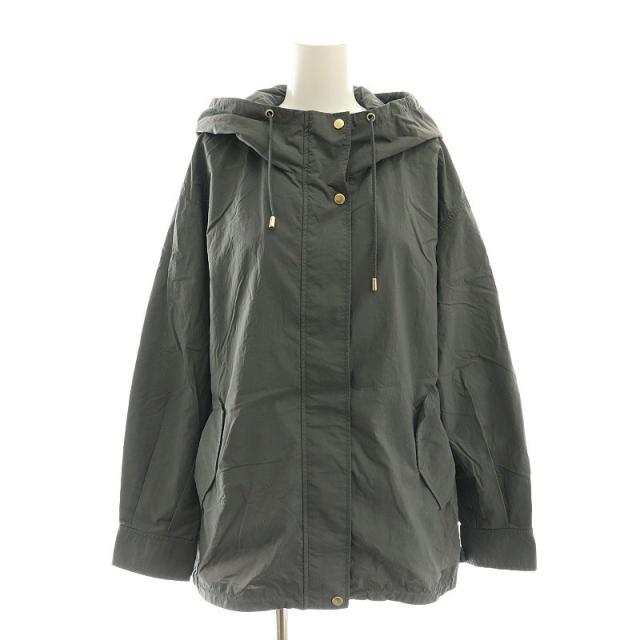 【中古】デッサン Dessin ドロストブルゾン 薄手 フード 3 グレー /AT ■OS レディース