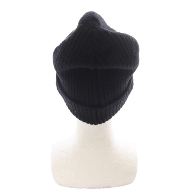 中古】セリーヌ CELINE エンブロイダリーニット帽 TU 黒