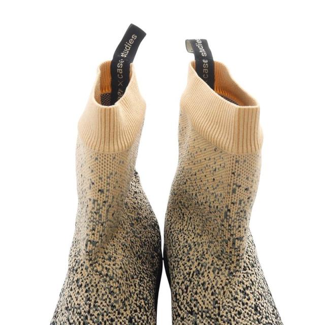 中古】トリッペン ソックスブーツ グラデーション 35 黒 べージュ /SR